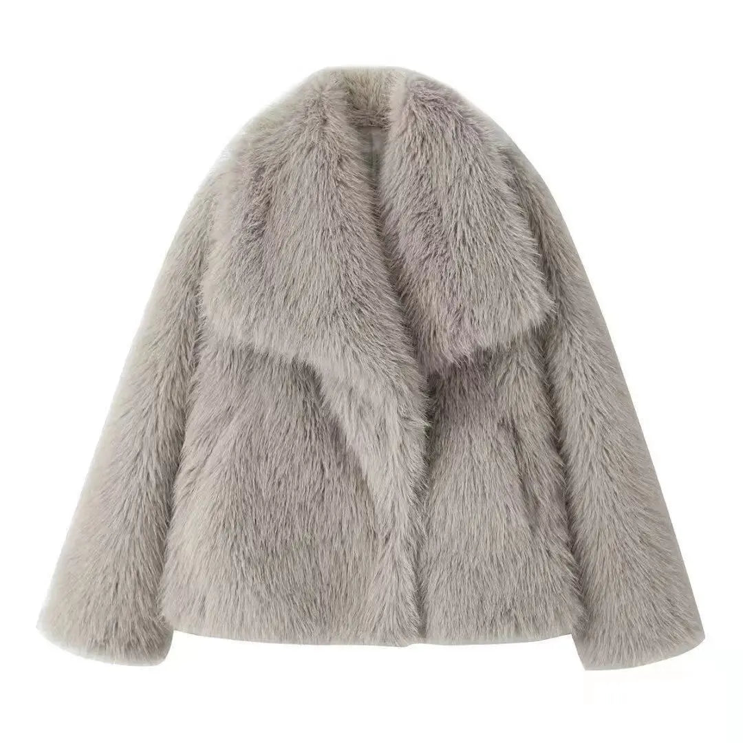 Women's Faux Fur Winter Coat – Soft & Warm