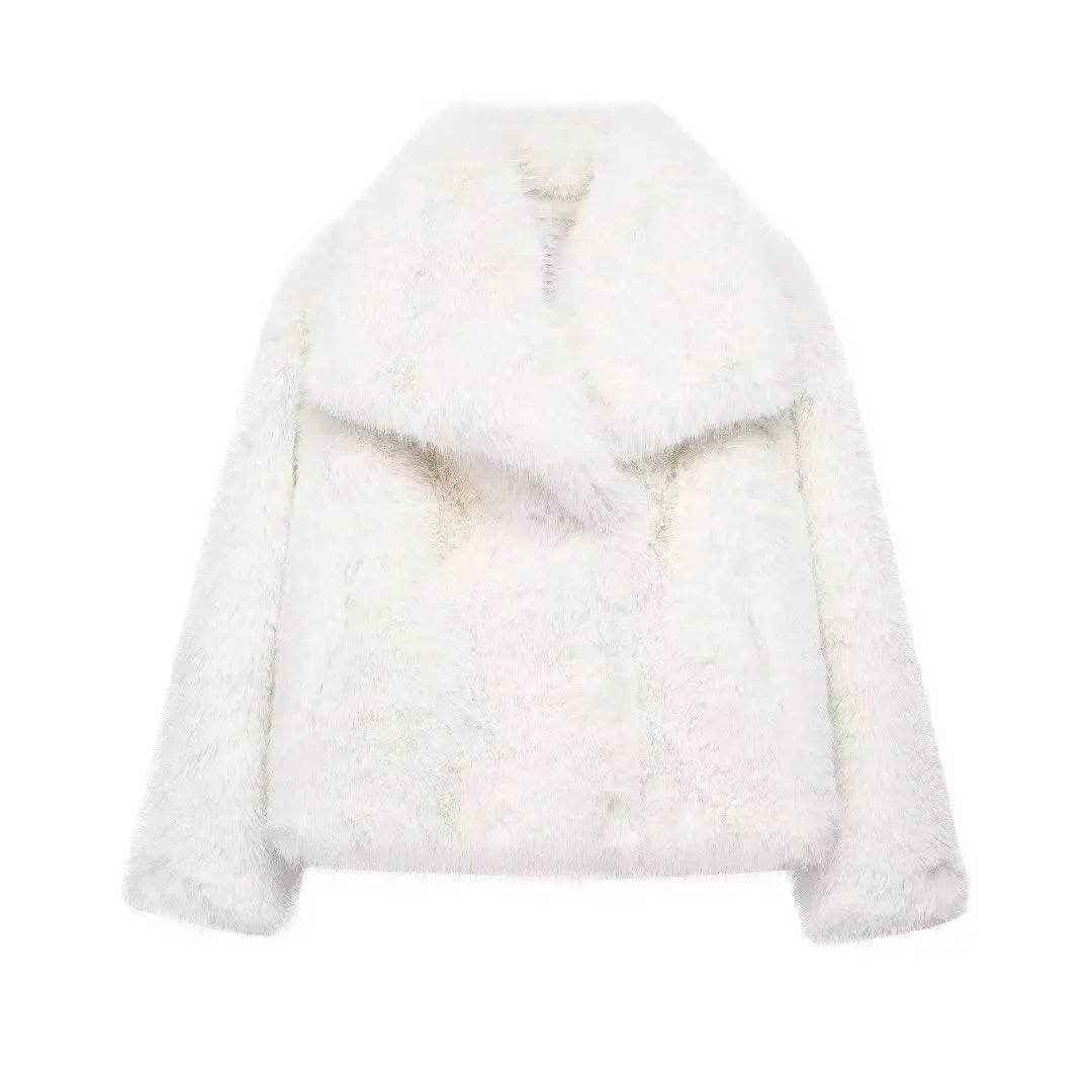 Women's Faux Fur Winter Coat – Soft & Warm